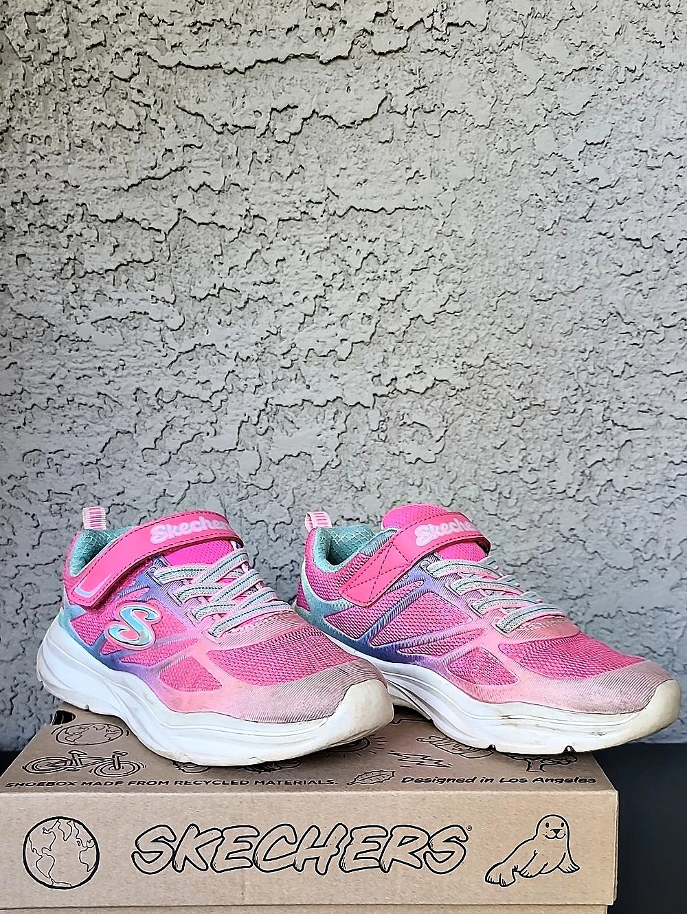 Skechers Power Jams Color Block Sneakers Girls US 2